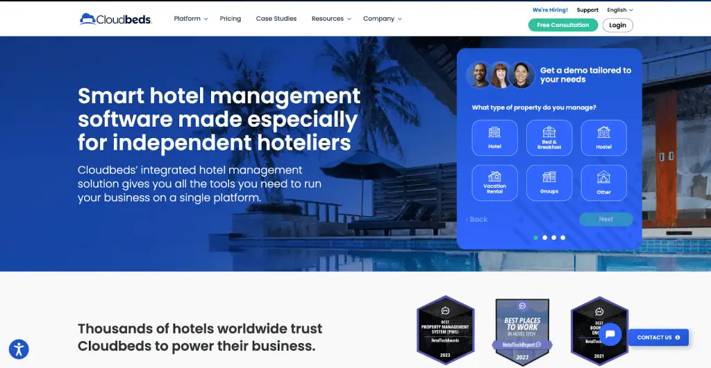 Cloudbeds- Best Billing Software For Hotels