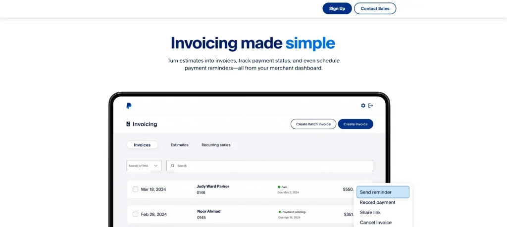 Paypal - Best Invoicing and Billing Software In India 