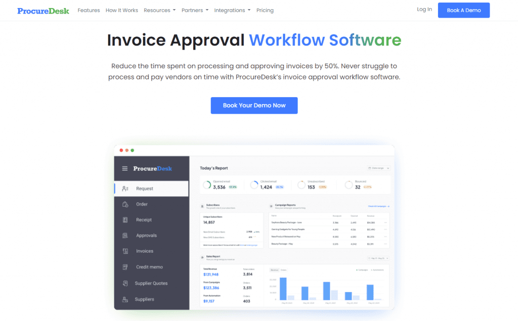 ProcureDesk: Best Invoice Approval Workflow Software