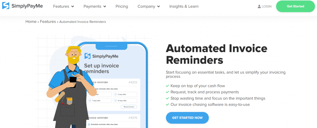 SimplePayMe:  Best Invoice Reminder Software