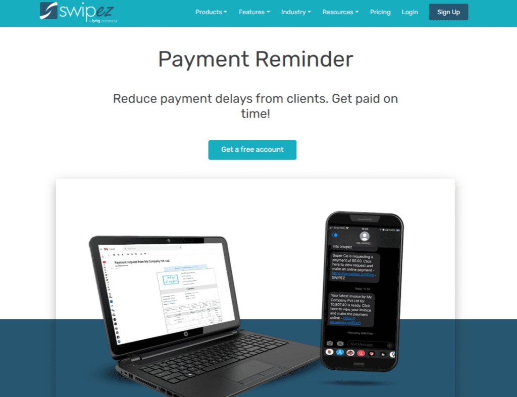 Swipez: Best Invoice Reminder Software