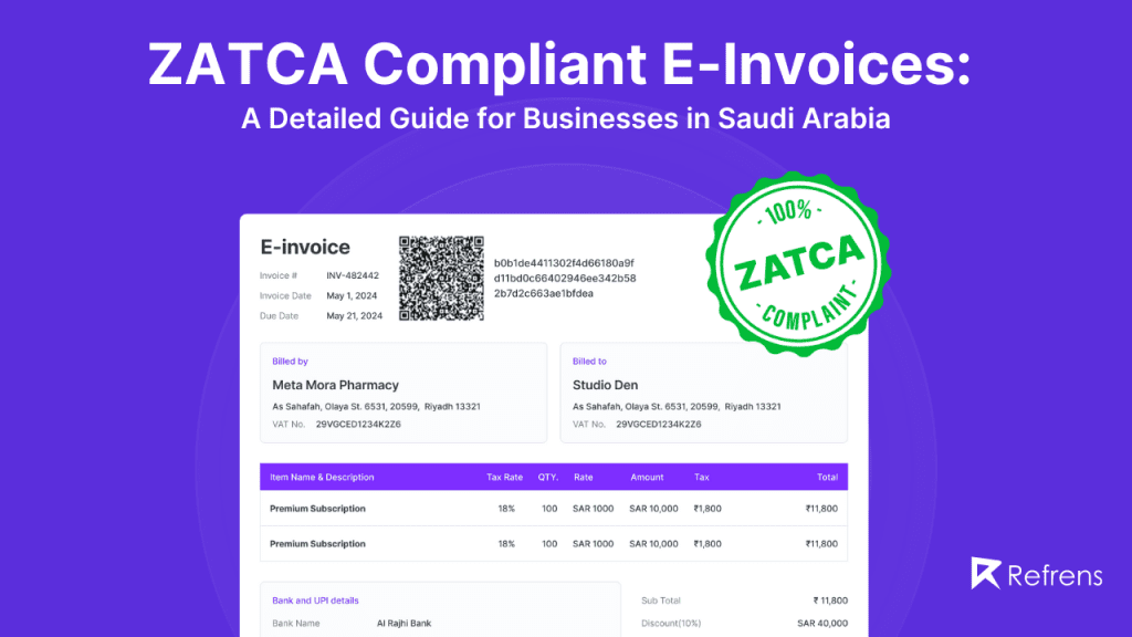 Zatca Compliant E-Invoices: A Detailed Guide for Businesses in Saudi Arabia