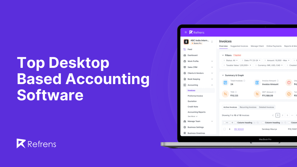 TOP DESKTOP based Accounting software