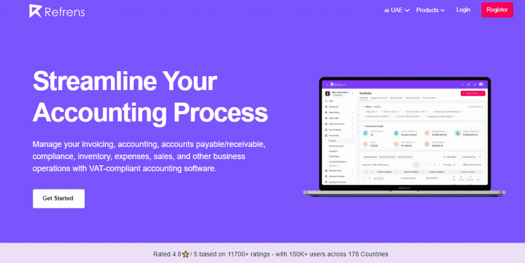 Refrens: Top VAT Accounting Software in UAE