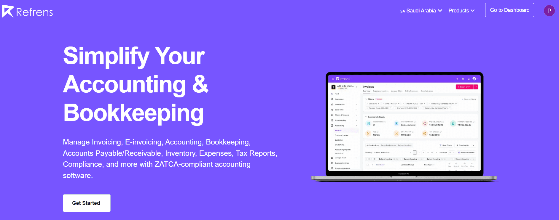 Refrens: Accounting Software in Saudi Arabia