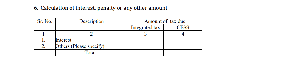 GSTR 5A Interest Calculation