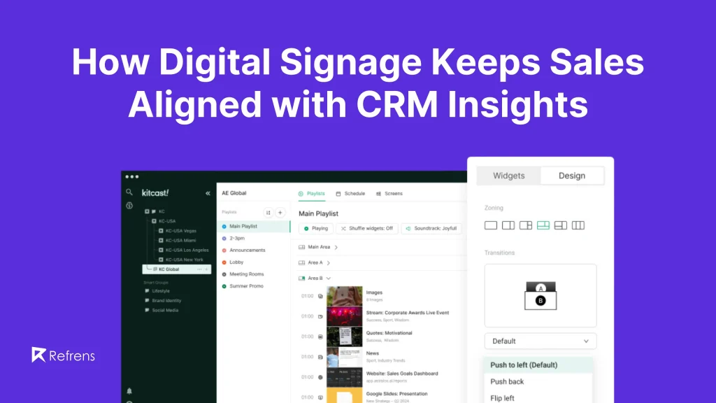 digital signage with crm